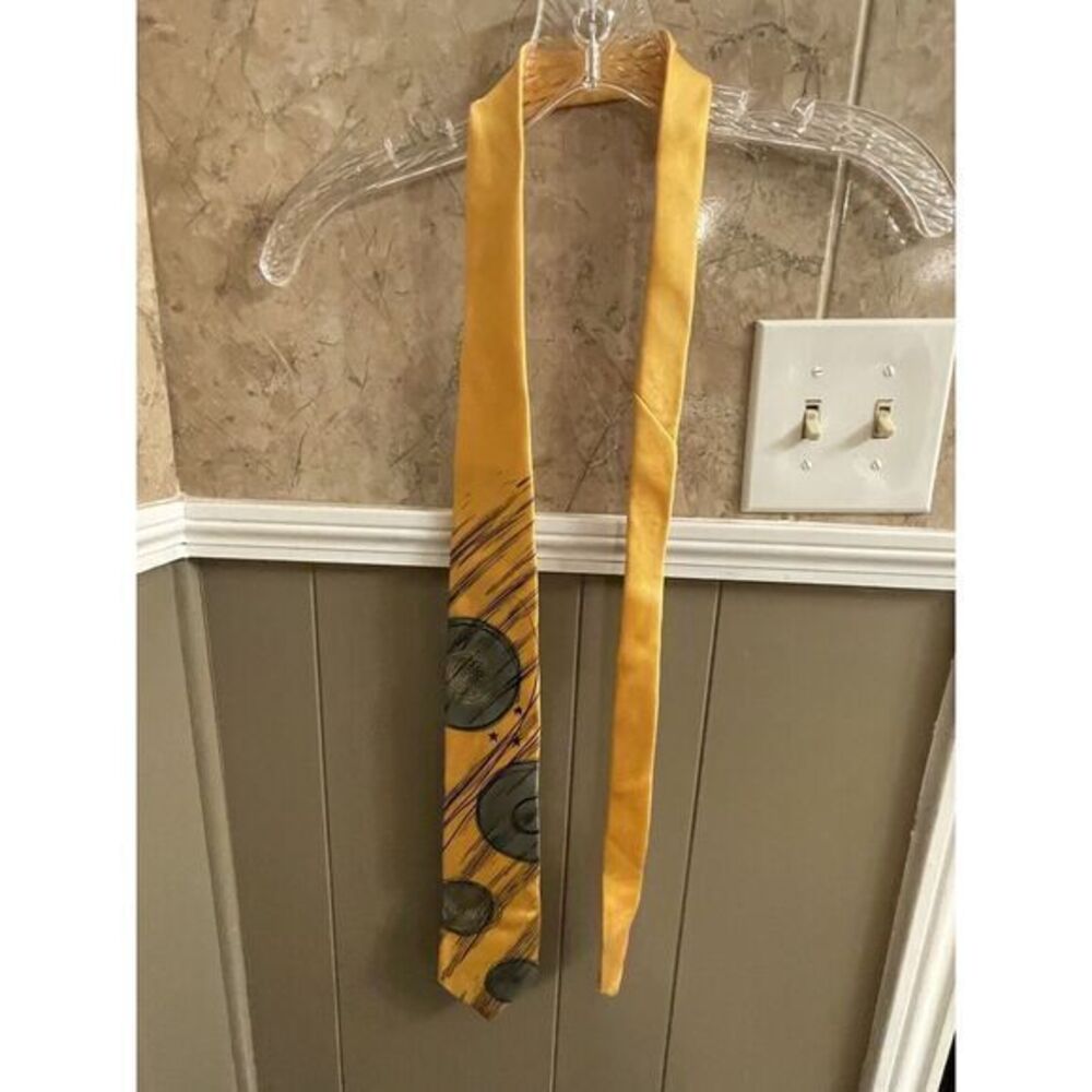 Murphy Hand‎ Dyed Yellow 100% Silk Tie